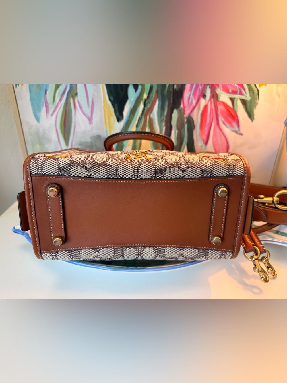 Coach Disney X Coach Rogue 25 In Signature Textile Jacquard With Mickey Mouse - Picture 9 of 16